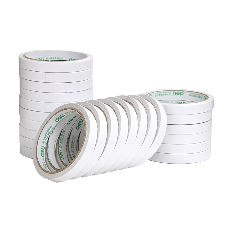 得力 YC 30401棉纸双面胶带12mm*10y*80um (24卷/袋)