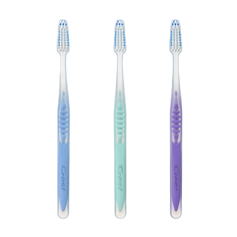 佳洁士五彩水晶软毛牙刷(3支装)