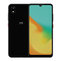 ZTE中兴 Blade A7 极夜黑 3+64GB 全网通4G双卡双待 水滴全面屏 面部识别 老人学生智能手机