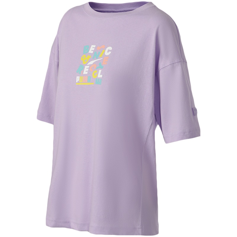 彪马PUMA女装运动服休闲圆领短袖T恤