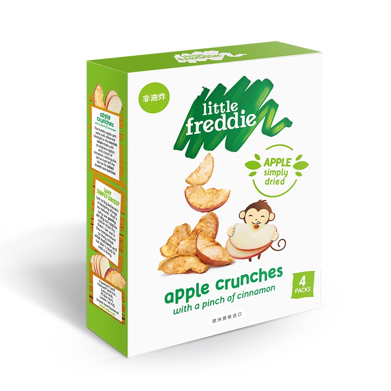 Little Freddie 小皮欧洲原装进口苹果果干10g*4包/盒
