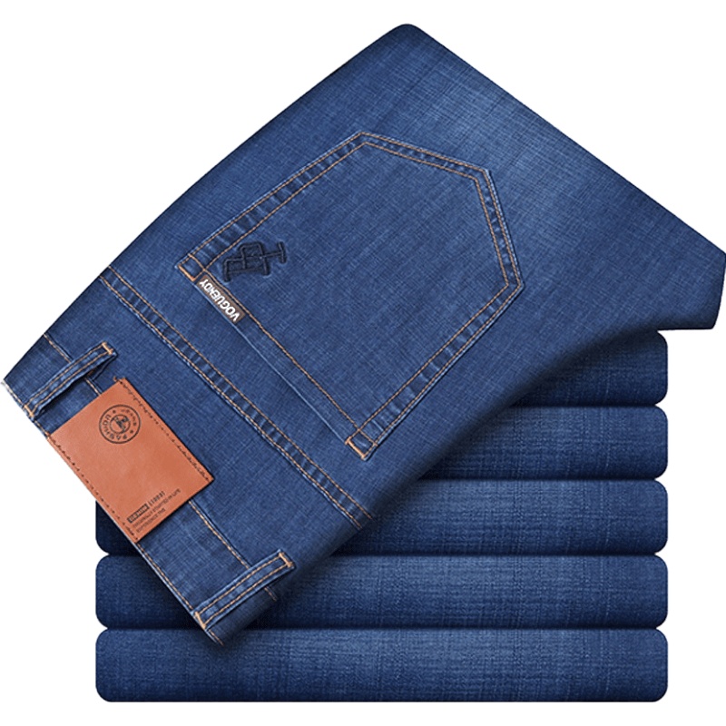 2021秋冬新款男士牛仔裤 男弹力直筒商务休闲牛仔裤男士休闲裤长裤款吉普战车JIPUZHANCHE