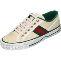 古驰 GUCCI 女士Tennis 1977系列织物做旧系带休闲运动鞋帆布鞋脏脏鞋606110 GZO30