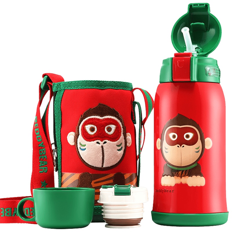 韩国杯具熊BEDDYBEAR儿童保温杯儿童杯配套金属挂牌