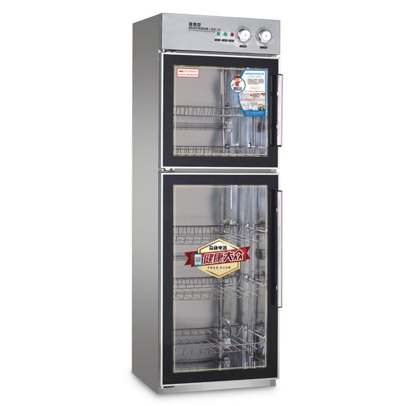 而派 380L上下门不锈钢餐具消毒柜商用 红外线中温烘干臭氧杀菌 饭店食堂面馆饭堂餐厅大排档碗碟杯子密胺家用立式消毒碗柜