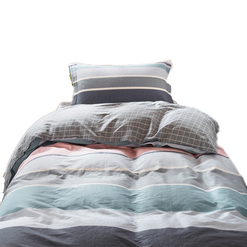 吉岳Giyou全棉舒适学生宿舍三件套高支高密活性印染耐洗耐用环保健康三件套