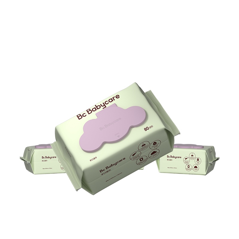 babycare婴儿湿巾成人可用湿纸巾80抽带盖*3包 6480