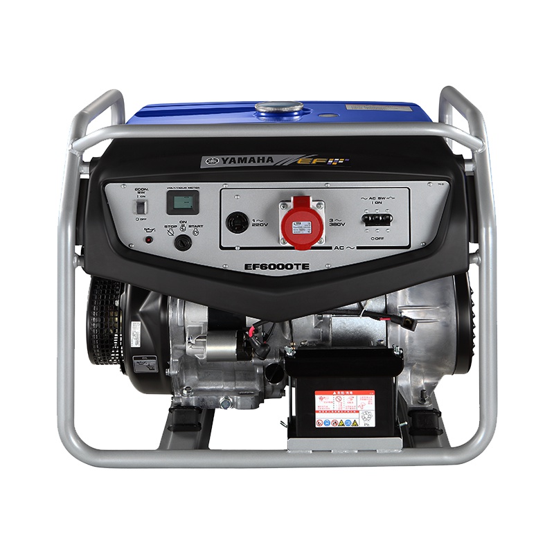 雅马哈汽油发电机EF6000TE 单/三相四冲程电启动机组 380V/220V家用静音车载5KW