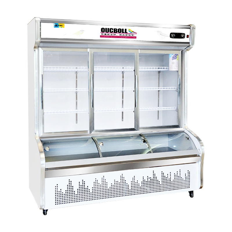 欧驰宝(OUCBOLL)1.8米1130升大容量深底蔬菜串串商用冷藏冷冻双温食品保鲜点菜展示柜