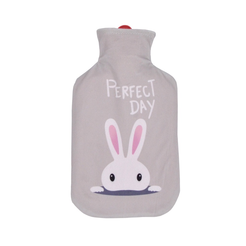 云蕾橡胶热水袋注水暖手宝暖水袋暖肚子女大中小号随身冲水热水袋布套可拆洗