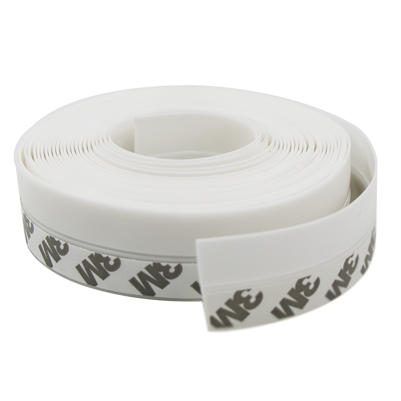 海斯迪克 HK-518 自粘型密封条 隔音防水胶条 门缝门底防风条门窗窗户保温保暖玻璃门封条 白色25mm5米/2卷