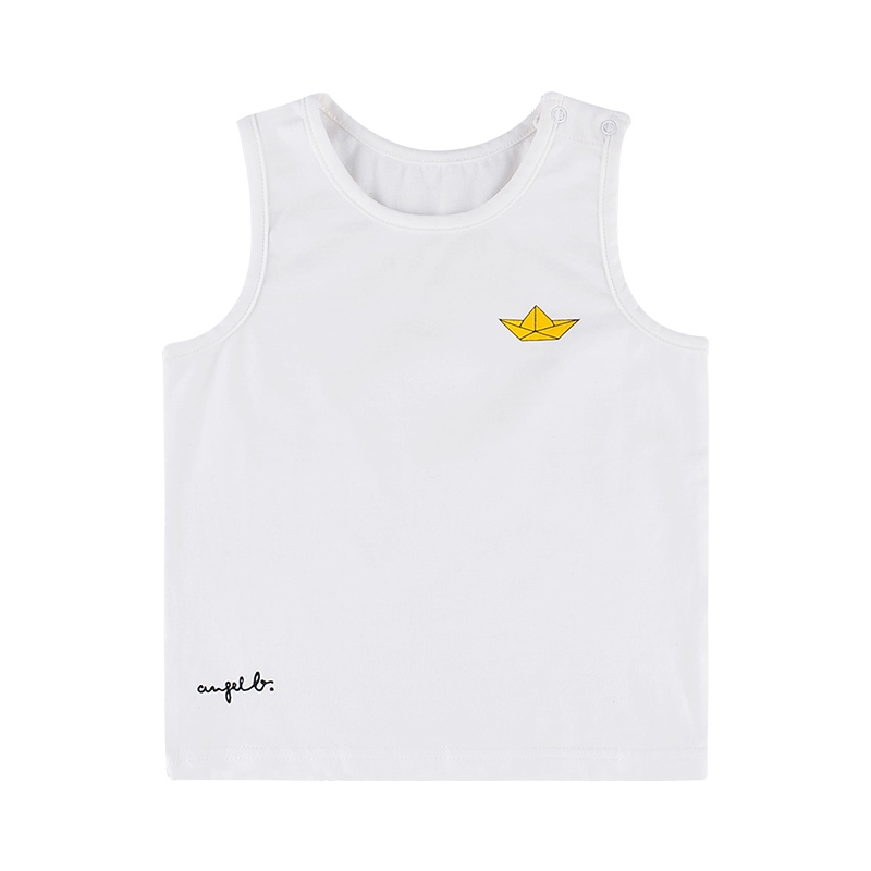 angeeb 宝贝心语 0-4岁宝宝印花背心夏男童女童夏款背心打底衫