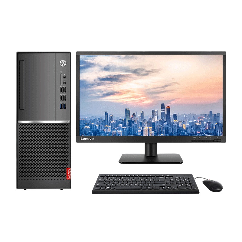 联想启天M420C-D058 I5-9500/8G/1T+128G/集显/23WLED台式电脑
