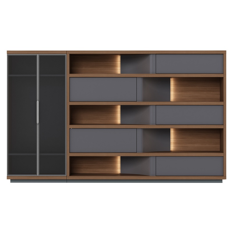 科朔 文件柜 资料柜 木质办公文件柜 书柜办公柜KS-08F3402