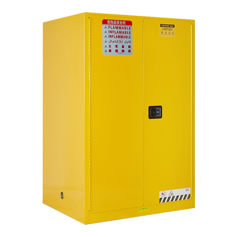慧采云 办公家具优质钢制90加仑黄色安全柜防爆柜化学品储存柜危险品工业防火柜1090*860*1650mm