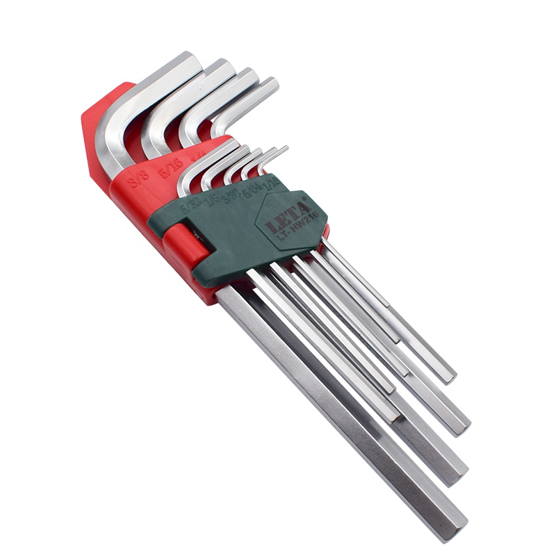 勒塔(LETA) 内六角扳手工具套装9件套 英制内六角加长螺丝刀 六棱扳手内六方扳手LT-HW216