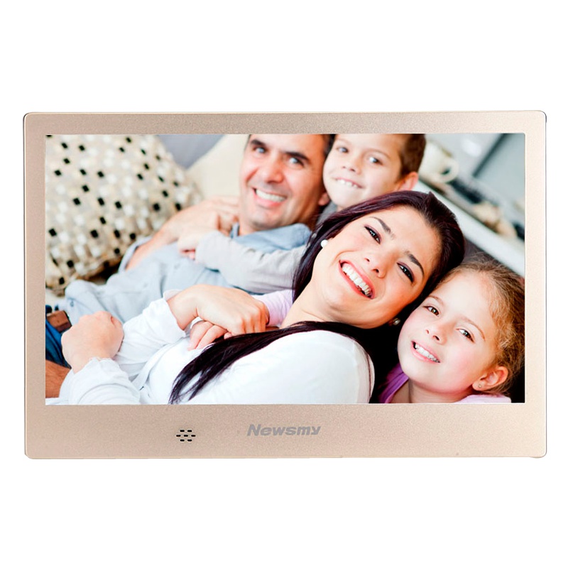 纽曼(Newsmy) 车载装饰摆件挂件 D10MHD 金色 8英寸 高清按键操作 电子台历 礼品