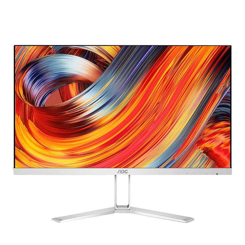 AOC 27英寸 AH-IPS广视角 全面屏三边无框设计高清接口节能低蓝光不闪屏液晶电脑显示器 27N1H