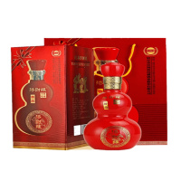 [酒厂自营]洋河镇白酒 精致礼盒装 精品添财缘 红葫芦 粮食酒42度500ml原浆酒 婚庆喜宴酒水 整箱6瓶 特价古封檀