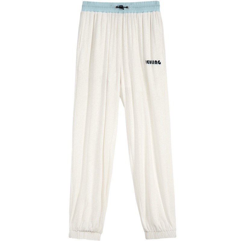 OtherMix甜酷滑滑裤2021年夏季新款高腰韩版宽松束脚阔腿休闲裤子