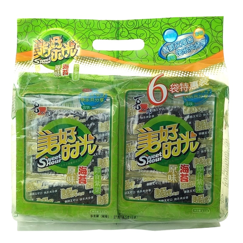 喜之郎美好时光海苔原味4.5g*6袋