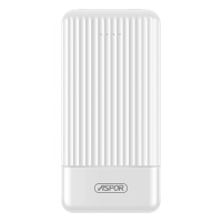 ASPOR 10000毫安充电宝移动电源 双向快充双输入双输出大容量聚合物电芯 小巧便携苹果华为小米三星VIVO通用白色