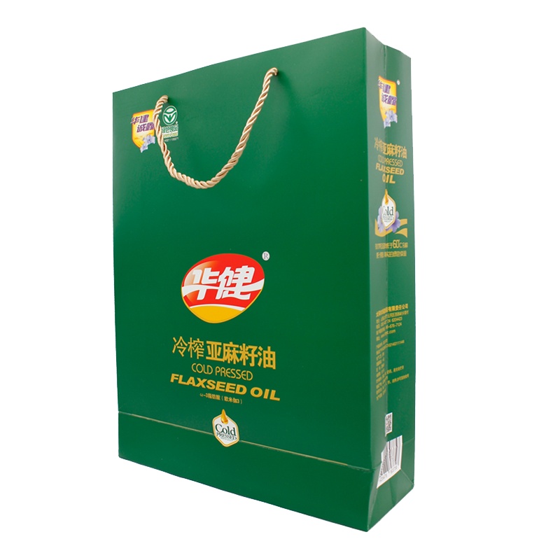 华建诚鑫 冷榨亚麻籽油250ml*4瓶礼盒