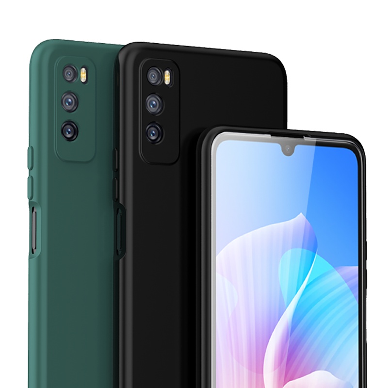 ESCASE 华为畅享20手机壳 液态硅胶保护套 新升级全包镜头保护壳 防摔超薄男女款 优雅黑