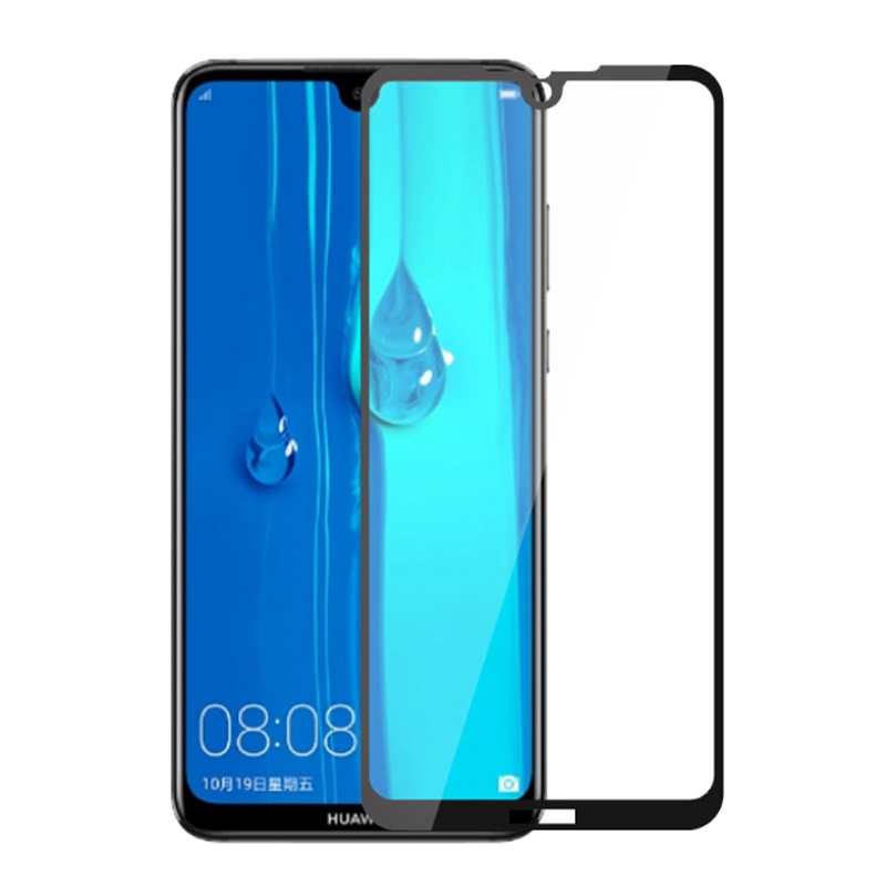 [买2送手机壳]轻万适用华为荣耀max钢化膜honor全屏玻璃贴膜huawei黑色高清手机钢化膜