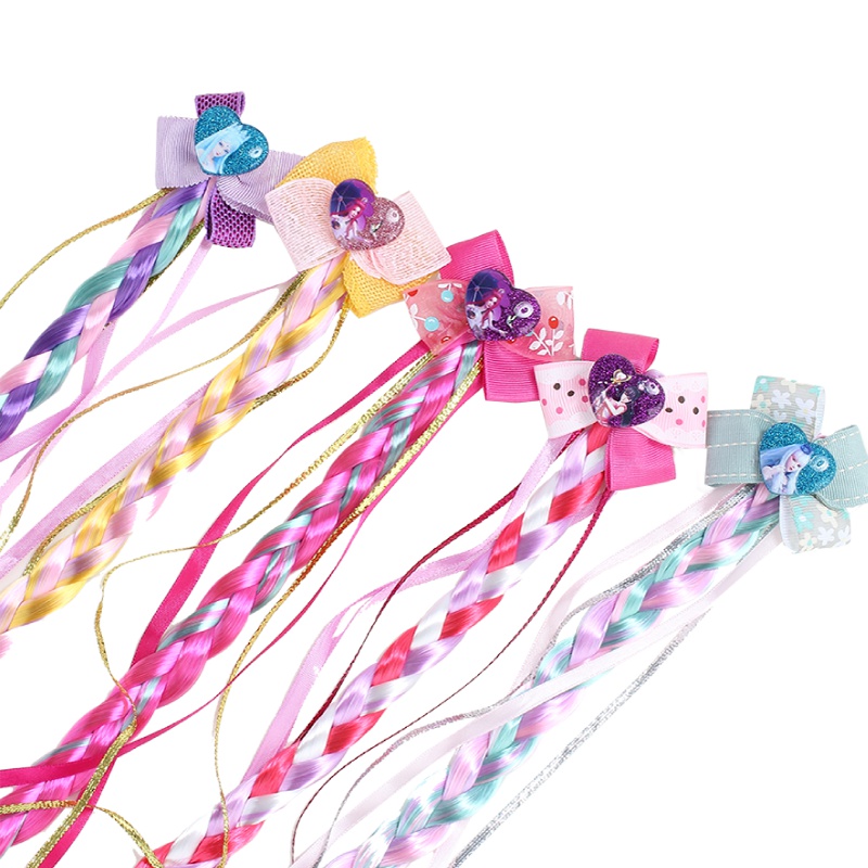 女生日记 动漫卡通发饰假发 儿童假辫子夹公主装扮 叶罗丽正版授权女孩玩具 款式颜色随机发货 HK218027