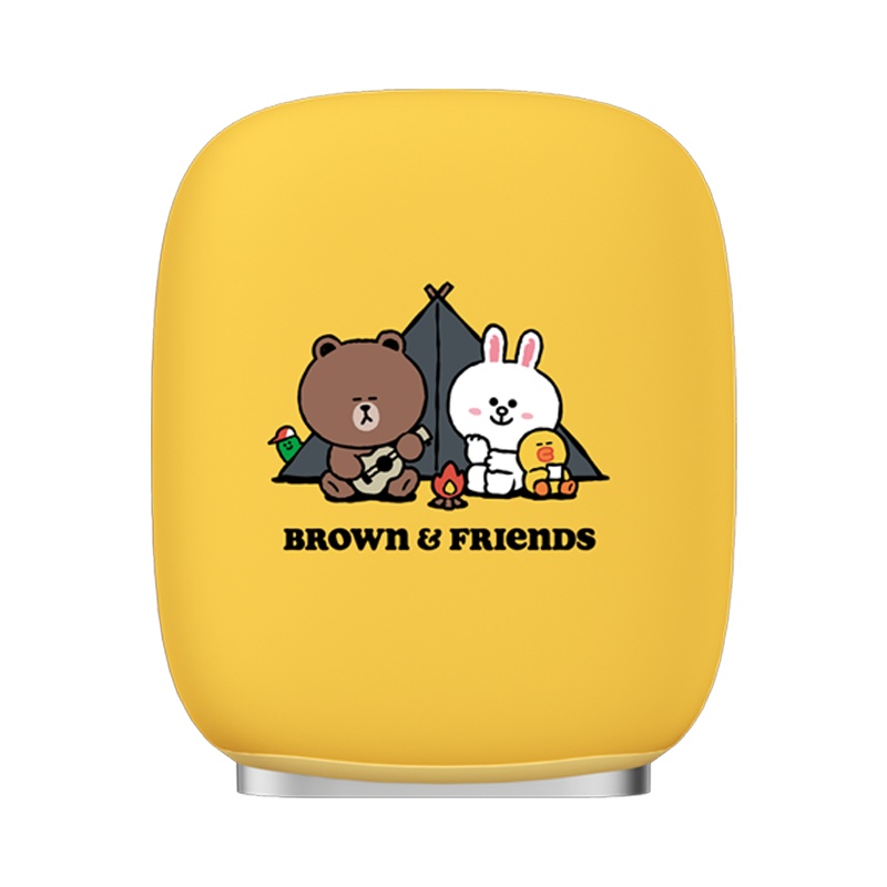 素乐质造暖手宝充电宝小迷你两用二合一随身便携式冬季天女LINE FRIENDS家族系列充电宝N6-露营