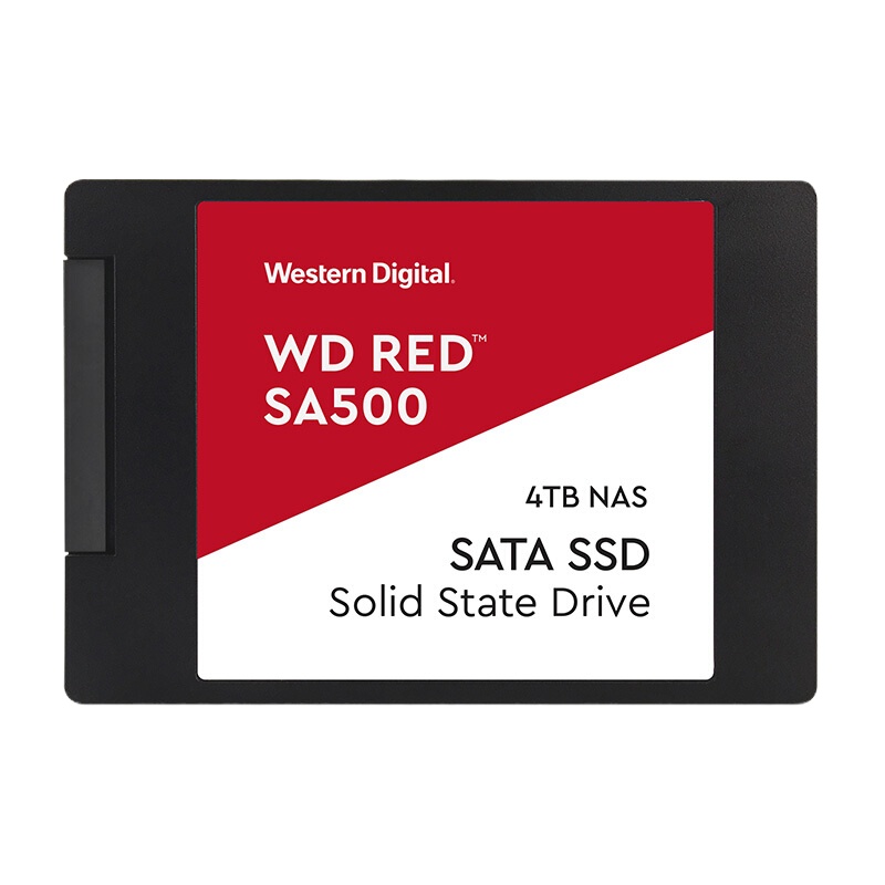 西部数据 WDS400T1R0A Red SA500网络储存(NAS)硬盘 SSD固态硬盘 SATA3.0接口 4TB
