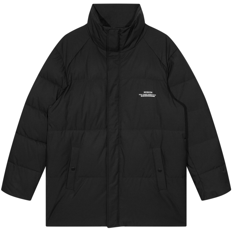 在仓库中！GXG男装 冬季时尚休闲潮流黑色韩版保暖常规款羽绒服#GY111246GV