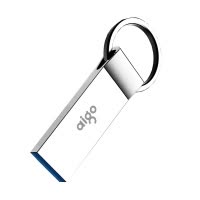 爱国者（aigo）U310金属u盘 128GB 车载优盘手机电脑两用高速正品创意定制u盘