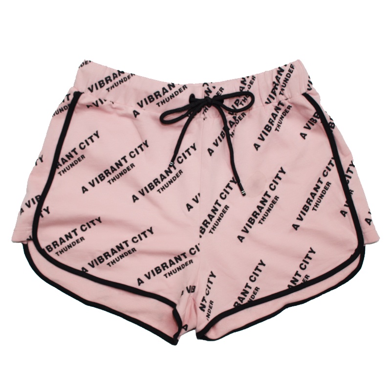 咏艾唯妮女士短裤撞色系居家休闲短裤