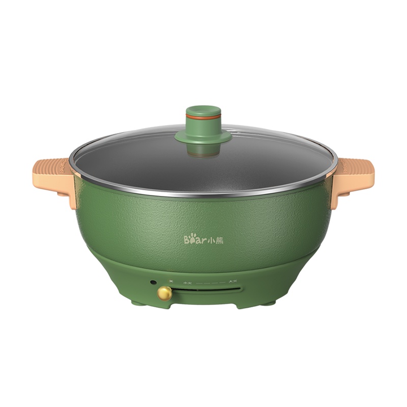 小熊(Bear)电火锅 家用电炒锅韩式多功能料理锅一体电热锅宿舍多用途涮锅5L不粘电煮锅电煎锅 DHG-C50E1