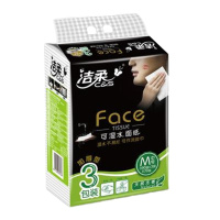洁柔抽纸3层130抽抽纸 M 3包/提 单位：提