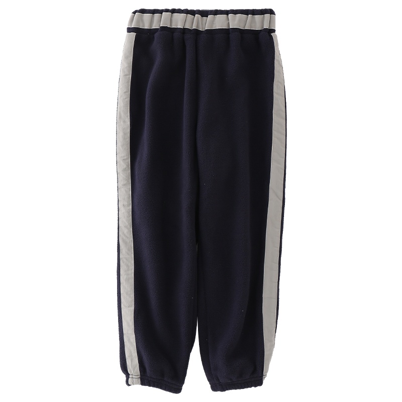 龙之涵(LONGZHIHAN)儿童保暖休闲裤男童时尚摇粒绒秋冬长裤女童百搭裤