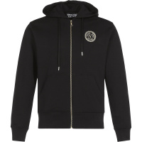 VERSACE JEANS COUTURE 范思哲 男士棉质加绒款连帽运动衫上衣外套71GAIT09 CF00T