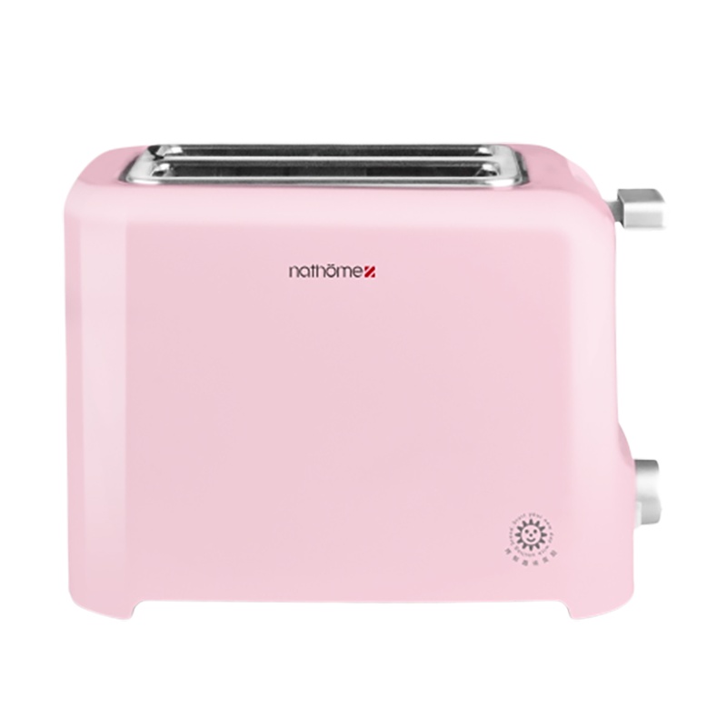 北欧欧慕(nathome)家用笑脸多士炉2片早餐烤面包机吐司机 NDS680 粉色