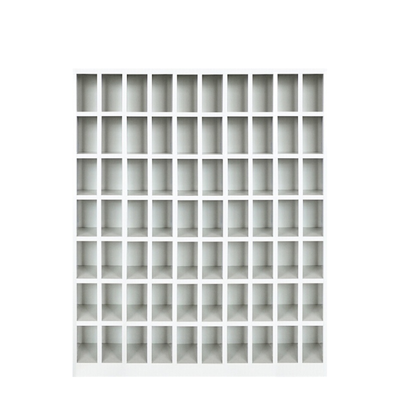 永格水杯柜茶水柜员工碗柜水杯存放柜钢制储物柜70格水杯柜