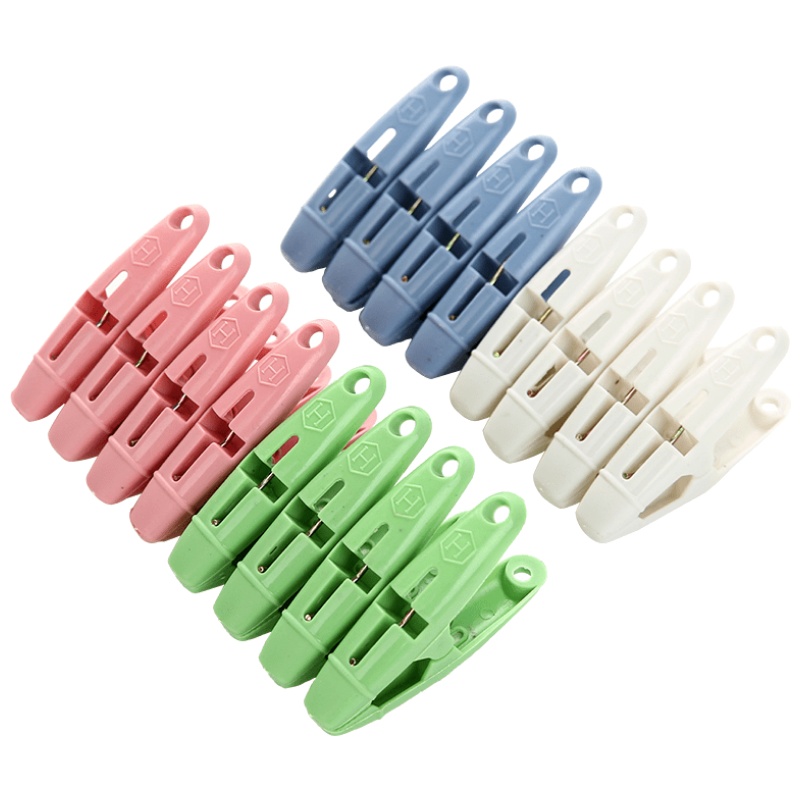 家柏饰(CORATED)16个装强力防风晾衣夹子 塑料晒衣服夹子内衣裤袜子晾晒夹晒衣夹