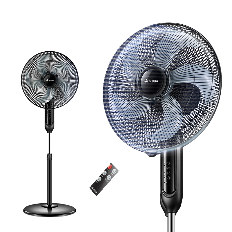 艾美特(Airmate) 电风扇 CS40-R-7 落地扇 电扇 五叶 3档 遥控款 7小时预约 升降家用 空调伴侣