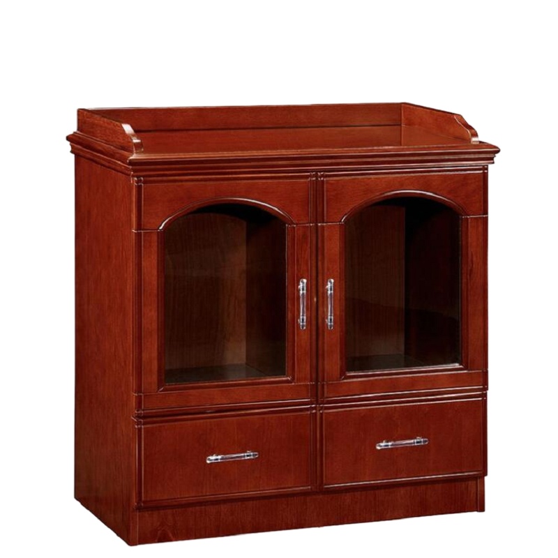 心业玻璃二门油漆茶水柜XY-CSG2D二斗 . 此产品单件不出售批量请联系客服