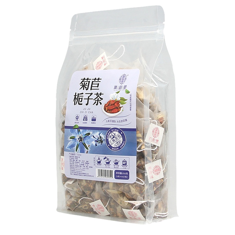 谯韵堂菊苣栀子茶250g量贩装三角包茶50小包组合花草茶