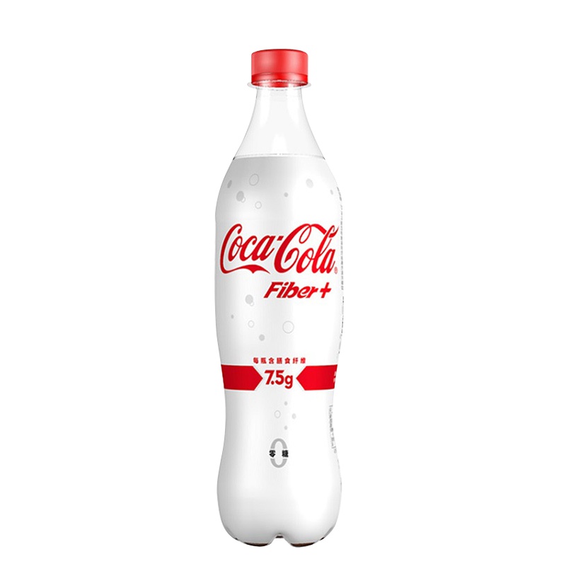 可口可乐 可乐纤维+ 汽水饮料 碳酸饮料 500*12瓶 塑封膜整箱装