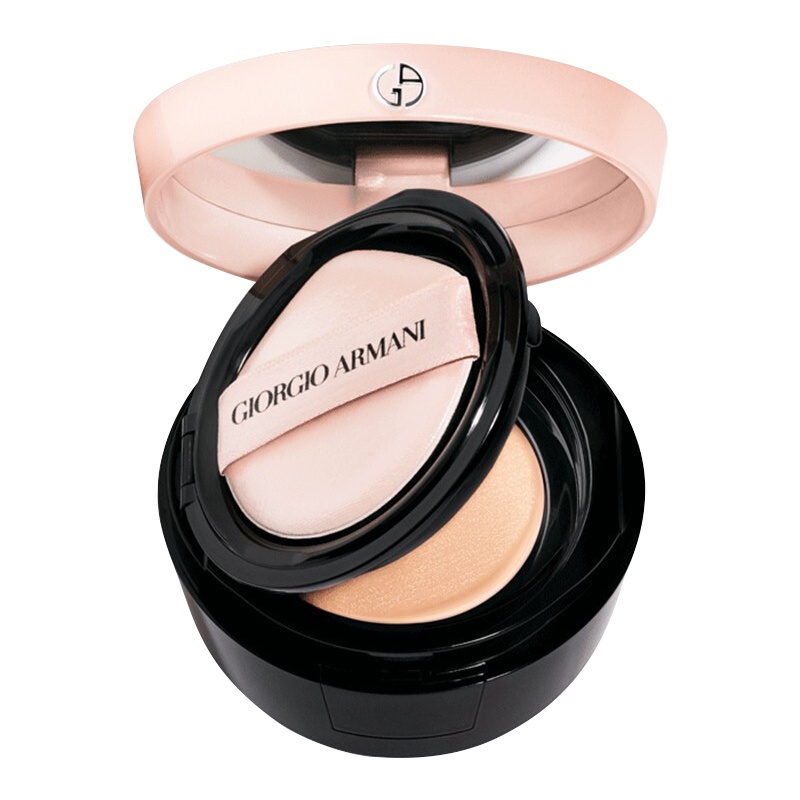 (Armani)阿玛尼樱花粉气垫CC-BB霜精华粉底液提亮不脱妆15g 2#象牙白 白皙肤色