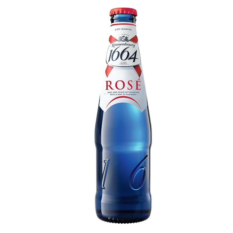 1664(Kronenbourg)啤酒 精酿桃红330ml 单瓶