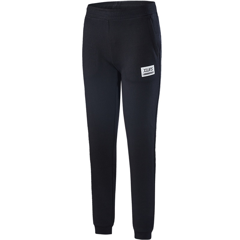 特步女子针织长裤秋季新款轻便舒适潮流休闲长裤982328631463