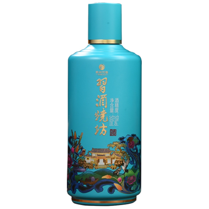 贵州茅台集团 贵州习酒烧坊 53度 酱香型 高度白酒 500ml礼盒装